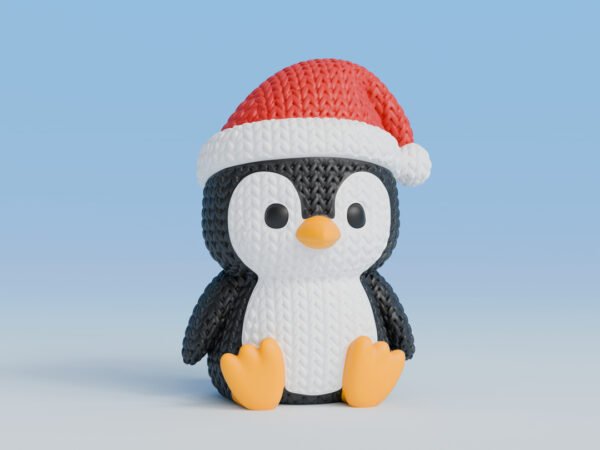 Pingu Pingüino Navideño Tejido
