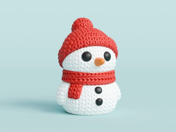 Snowman Muñeco de Nieve Tejido